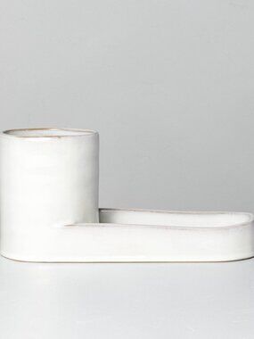 Stoneware Kitchen Sink Caddy Sour Cream - Hearth & Hand Magnolia, Target